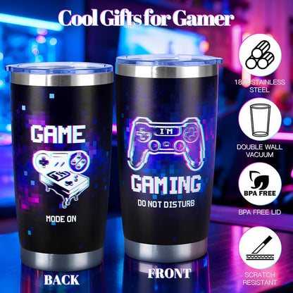 Gamer Gifts for Men Teens Boys, Cool Gaming Gifts Bulk Set for Game Lover, Gaming Mugs, Teen Boy Gift Gaming Stuff, Birthday, Fathers Day Gift for Gamers Men Girl Boyfriend Husband Teenage Idea
