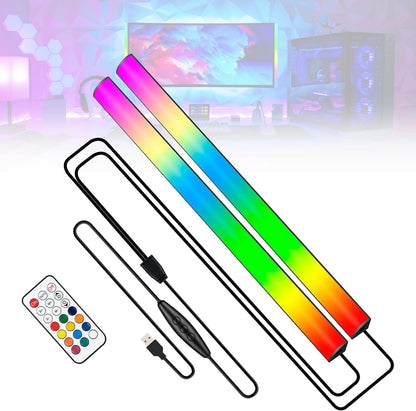 2PC RGB under Monitor Light, Gaming Light with 353 Color Modes, LED Desk Light with Remote Control for Room/Monitor/Pc Gaming Setup